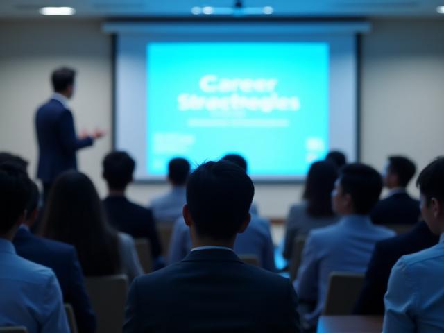 過去のセミナー：若手社員向け成功戦略セミナーの様子